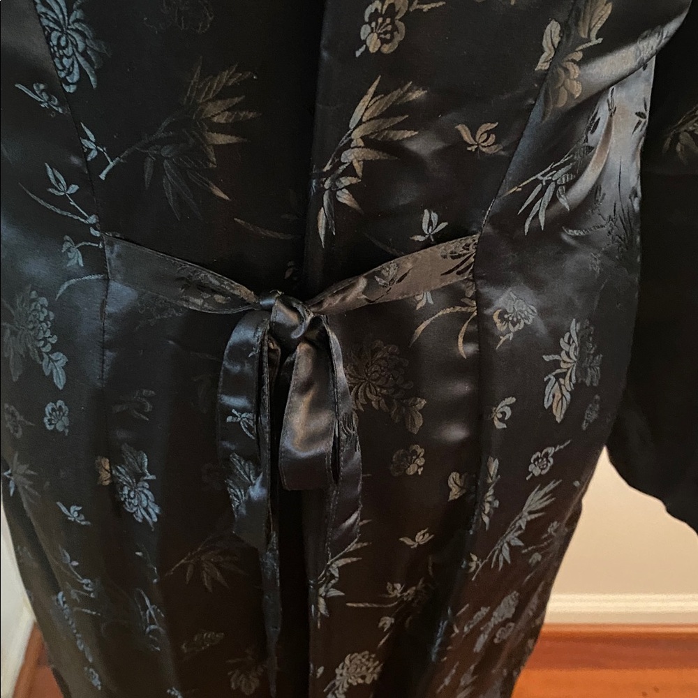 Monsoon brand size 14 black button up Japanese inspired dress - Picture 8 of 11